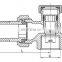 Brass stop valve pn16, brass stop backwater valve, nickle/chrome plated