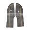2Pcs Car Front Door Panel Armrest Microfiber Leather Cover For Honda Civic Sedan 2006 2007 2008 2009 2010 2011 Gray
