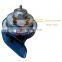 Waterproof transparent color alarm warning compact air horn speaker electric LED flashing type r snail horn 12V
