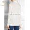 Women solid color turtle neck cashmere knit pullover sweater