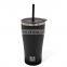 Customized logo thermal leak proof coffee cup w/lid and straw  Double wall Stainless steel 530ml Vacuum insulated water mug