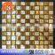 23*23mm chip size 6mm thickness glass mosaic golden select mosaic wall tile