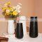 luxury large modern nordic style white and black ceramic porcelain flower vases for home decor wedding
