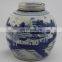 Antique porcelain blue and white painting vase jar