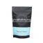 Custom logo aluminum foil packaging printed plastic poly bag Black zippered poly bag