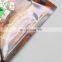Top zip plastic bag food packaging/ 3 side seal zipper bag/ stand up pouch zip lock bag for chocolate brownies