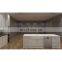 China cheap modern luxury with island design solid wood white color kitchen cabinets