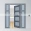 Waterproof aluminum frame glass house door designs for sell