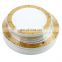 Best selling 7 / 10 inch Round Gold Rim Plastic Plate