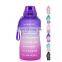 personalized colorful plastic protein anti slip spice eco friendly leak proof shaker poly-clear 24oz fitness bottles