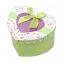 heart shape white paper packaging custom christmas apple box