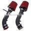 Dual Short Ram Air intake system fit 2009 2012 infiniti g37 stillen q50 3.7L ,Fit 2008 infiniti g35 sedan cold air intake