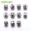 Topearl Jewelry Assorted Custom Bead Stainless Steel European Charm Bead Purple White Silver TCP07