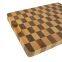 Wholesale Custom Logo Meat Fruits Veggies Bread Acacia & Rubber End Grain Wood Mix Chopping Block Cutting Board