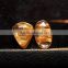Golden Rutile Quartz Cabochon Gemstone / Loose Rutile Gemstones