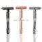 Private Logo Oem And Odm Biodegradable No Nickel Ladies Bikini Adjustuble Gun Metal Big Shaving Safety Razor