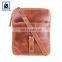 Cotton Lining Modern Design Anthracite Fitting Genuine Leather Men Sling Bag Manufacturer