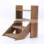 Wholesale indoor outdoor designs other garden supplies wooden bamboo 4 tiered flower pot plant wall stand display shelf