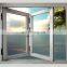latest design windproof standard  glass bi   aluminium foiding window