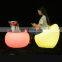 modern life led bar tables and chairs for sale/outdoor event bar table chairs modern colorful glowing led furniture