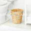 Handmade Organic Small Round Hyacinth Woven Waste Basket multifunction Woven Storage Basket vietnam cheap wholesale