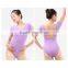 Dansgirl Pretty Bow Back Short Sleeve Ballet Dance Leotards