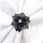 Wholesale Bulk Napkin Ring Wedding With Antique Palm Leaf Embossed Design
