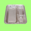 1200ml 3 Compartment Take Out Grid Food Foil Tray