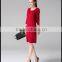 Special design chashmere sweater round collar sweater with buttons on back for girls
