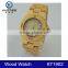 wholesale natural wooden mens' quartz wooden watch