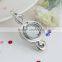 Newest design 30mm magnetic floating lockets charms music signs pretty woman pendants necklace