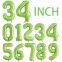 Foil Globus Large Number Balloon 0123456789 De Numeros Helium Balloons for Birthday Party Supplies Decorations