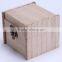 Cheap handmade wood tea box wood storage box for home