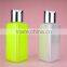 4oz 120ml transparent square plastic pet bottle empty for cosmetics