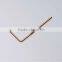 Male 90 degree gold plated brass terminal connect Pin