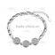 2016 Latest Design Fancy Chain Bracelet Made From Pure Silver for Ladies