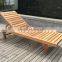 China Factory Price Wooden Outdoor Patio Furniture Sun Lounger