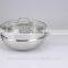 Stainless steel wok with steamer Chinese wok induction