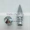 High-end Lipstick Container with Gold/Silver Plated Body and Crown Cap