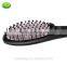 digital ionic electric straightening hair brush Detangling straightening iron hair brush EU / US / UK plug--HSB002QU