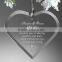 Custom design heart shaped acrylic block