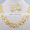 Indian Gold Jewellery Newest Wedding Bridal Fashion Imitation Diamond Pearl Necklace Set