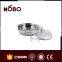 NOBO steel handle Indian stainless steel pot/pan set