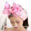 100% cotton hair band for sports baby headband with flowers wholesale