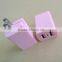 High Quality US Plug 5V 2.1/1A Dual USB AC USB Charger Wall Power Adapter for ipad iPhone Samsung HTC Cell Phones