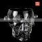 Popular leadfree customized size Brainfreeze Glass Skull shaped Ice Bucket with handle ear barware hotel supplier                        
                                                Quality Choice