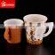 Sunkea paper coffee cup with handle, disposable paper coffee cups