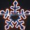 2D snowflake shaped led rope light motifchristmas decoration light for outdoor use