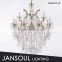 inexpensive 13 lights chandelier for dining room with crystal