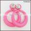 Wholesale High Quality Latest Design Big Round ABS Pink Earrings For Women